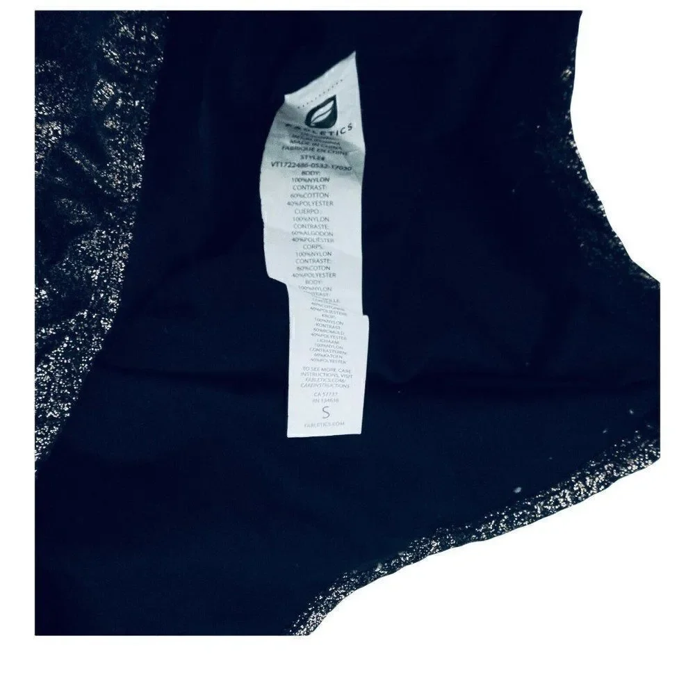 Fabletics Liora Vest Gilet Black Rose Gold Vest